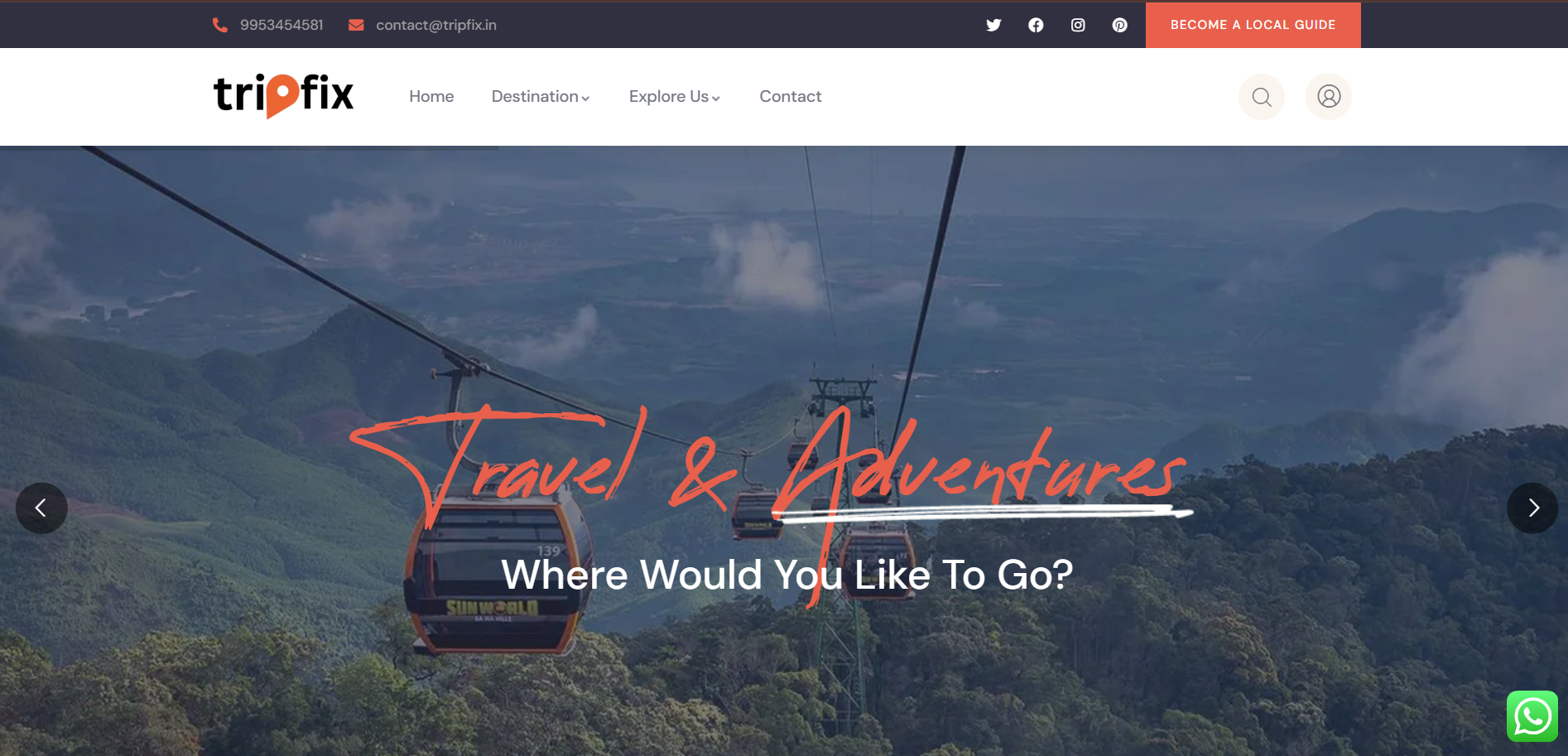 Tripfix WordPress preview
